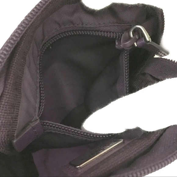 PRADA Logo Plate Nylon Cosmetic Pouch Bag /5M0082 - Picture 7 of 8